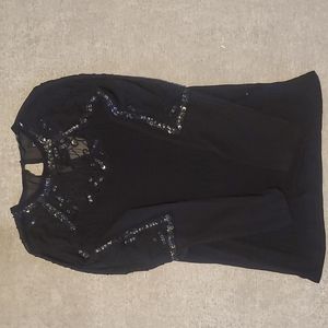 H&M beaded black elegant shirt